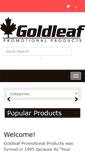 Mobile Screenshot of goldleafpromotions.com